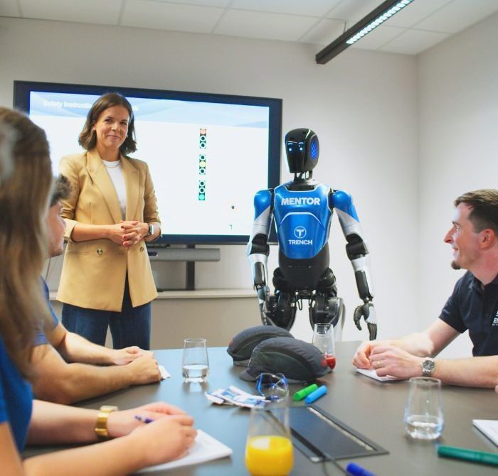 Robot-Agent "Mentor" during a trainings session